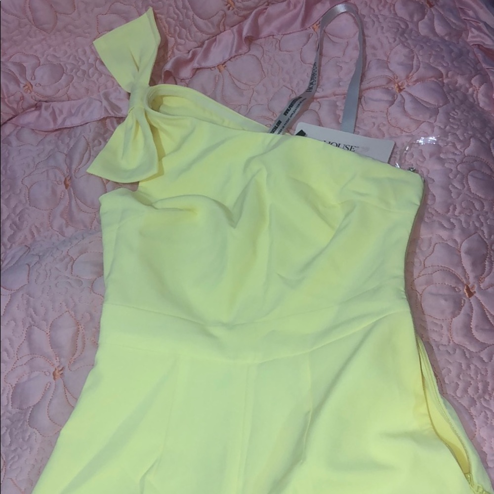 never worn House of CB Yellow Jumpsuit Romper